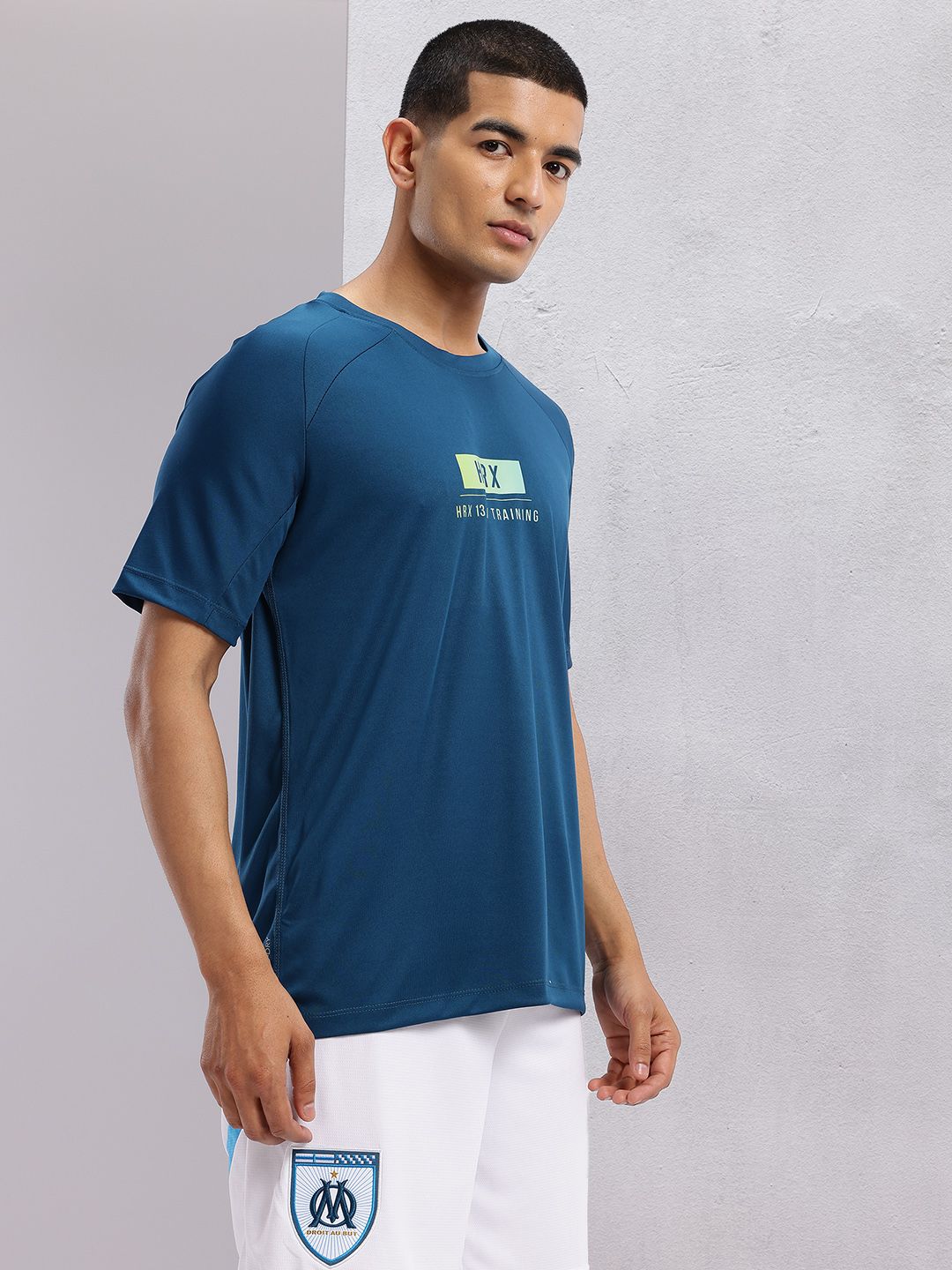 HRX by Hrithik Roshan Brand Logo Printed Rapid-Dry Training T-shirt