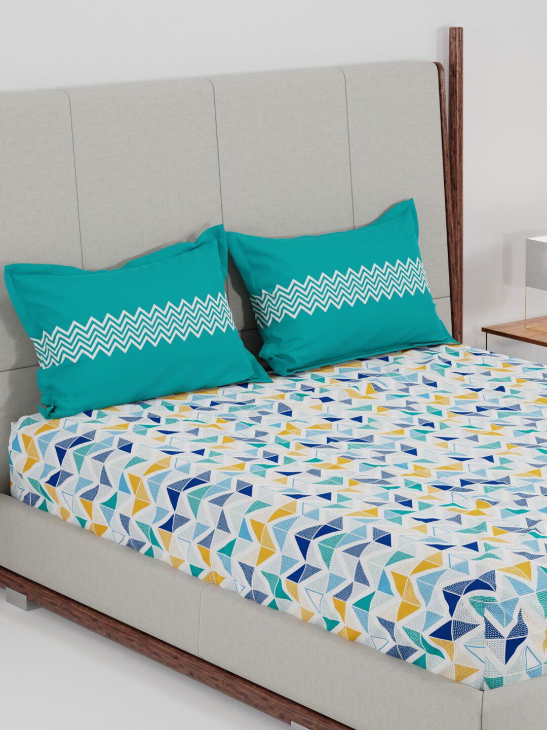MYTRIDENT Unisex Blue Bedsheets