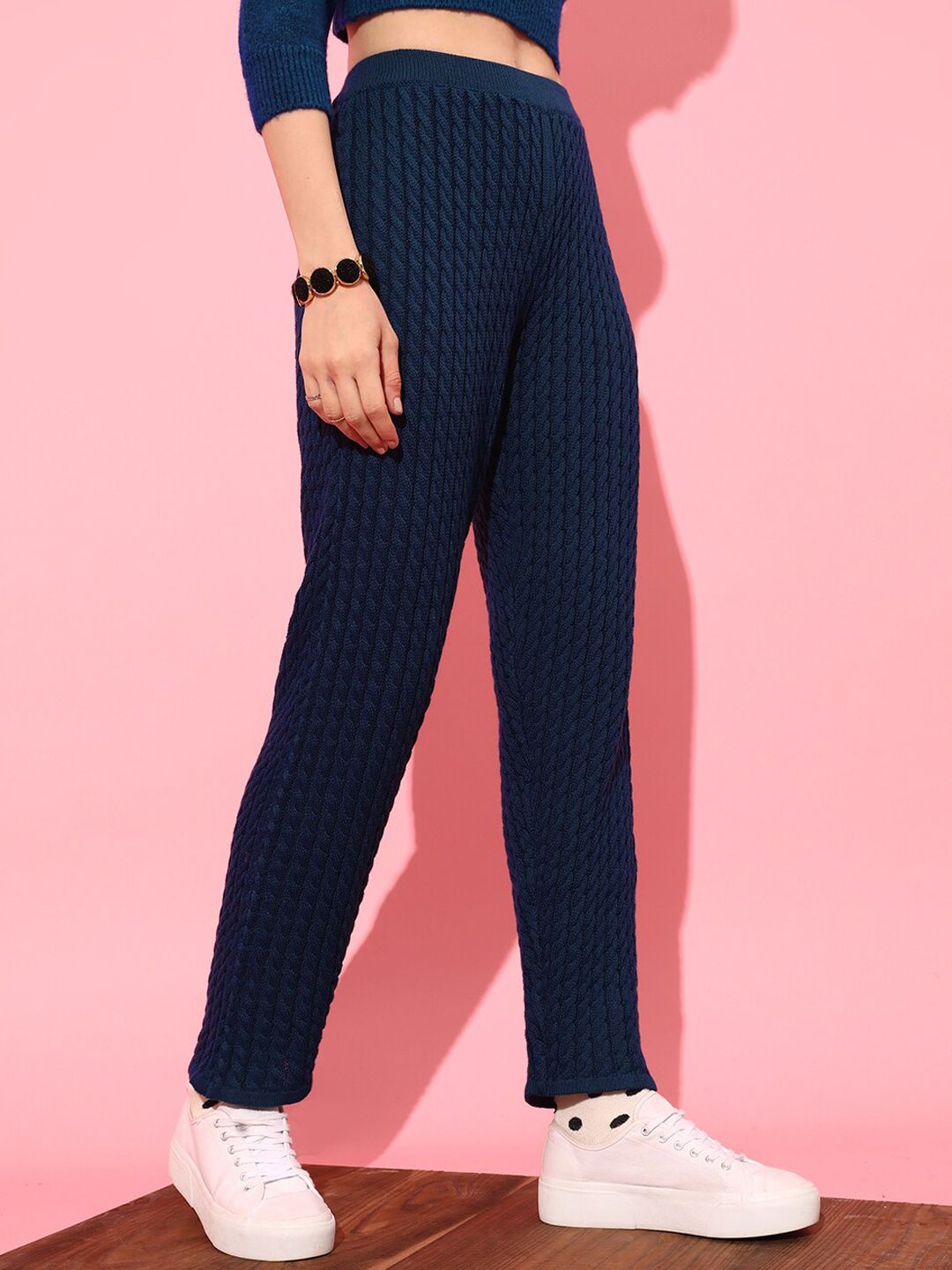 STREET 9 Women Slim Fit Pleated Trousers