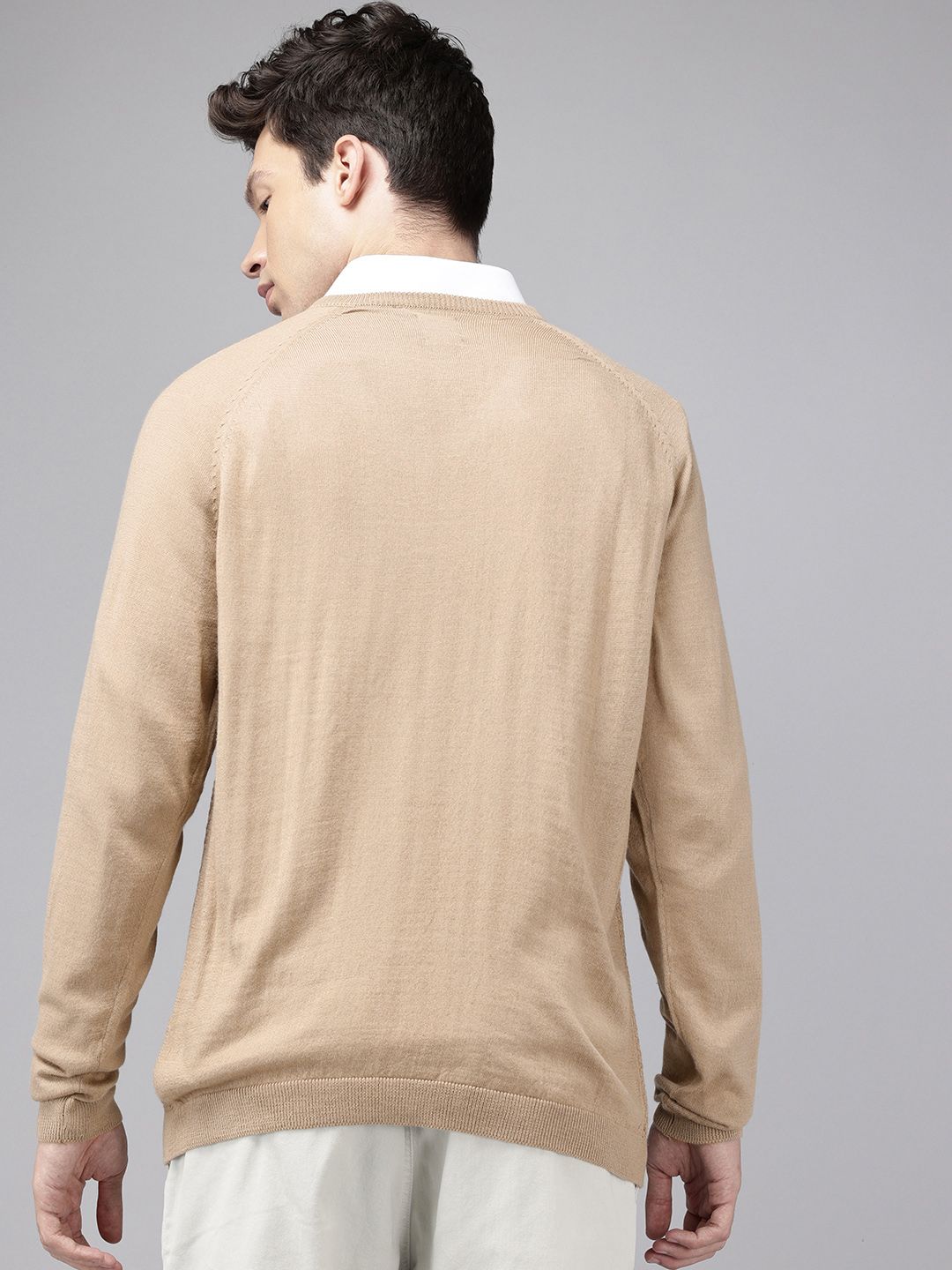 Park Avenue V-Neck Cable Knit Pullover Sweater