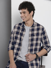 The Indian Garage Co Men Checked Casual Shirt