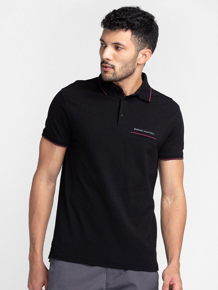 Being Human Polo Collar Short Sleeves T-shirt