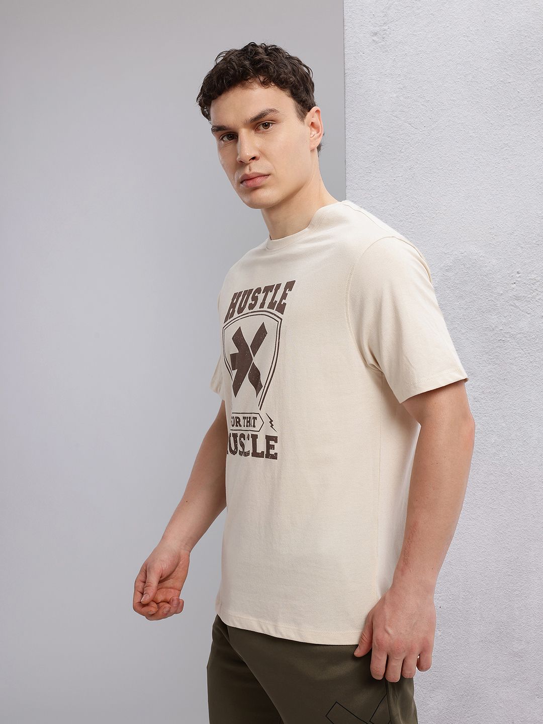 HRX by Hrithik Roshan Men Typography Printed Training T-shirt