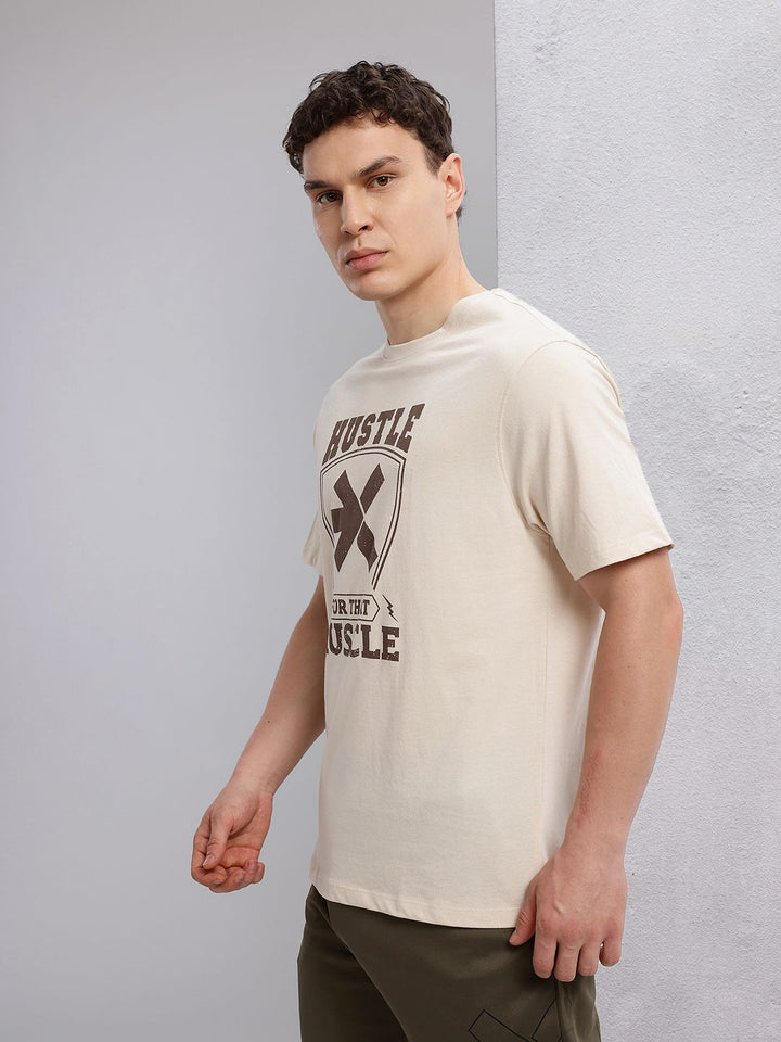 HRX by Hrithik Roshan Men Typography Printed Training T-shirt