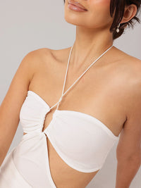 DressBerry Halter Hype Cut-out Babe Maxi Dress