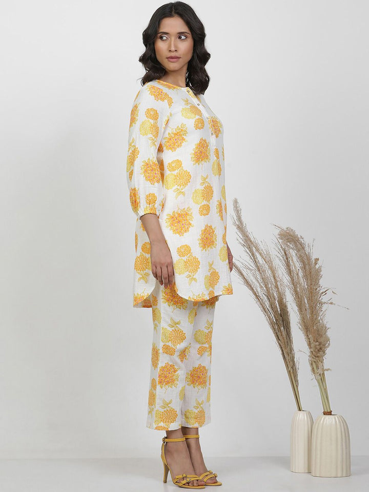 W Floral Print Cotton Pure Cotton A-Line Co-Ords