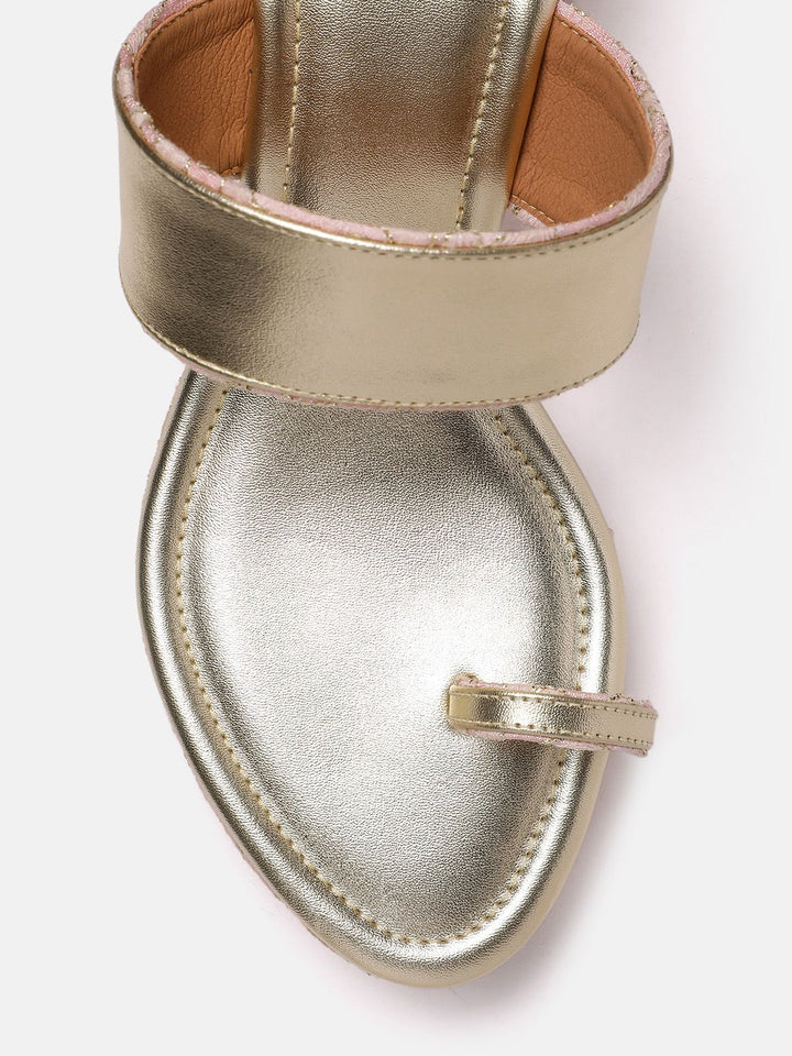 House of Pataudi Ethnic Wedge Heels