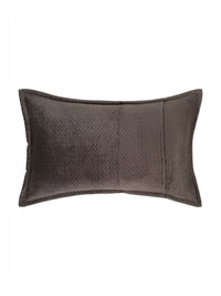 HOSTA HOMES Brown 2 Pieces Self Design Rectangle Shaped Pillow Covers