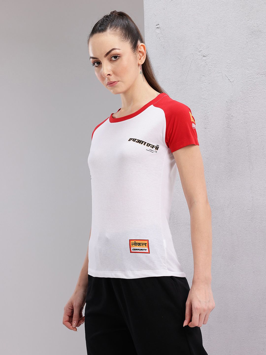 HRX by Hrithik Roshan Printed Raglan Sleeves T-shirt