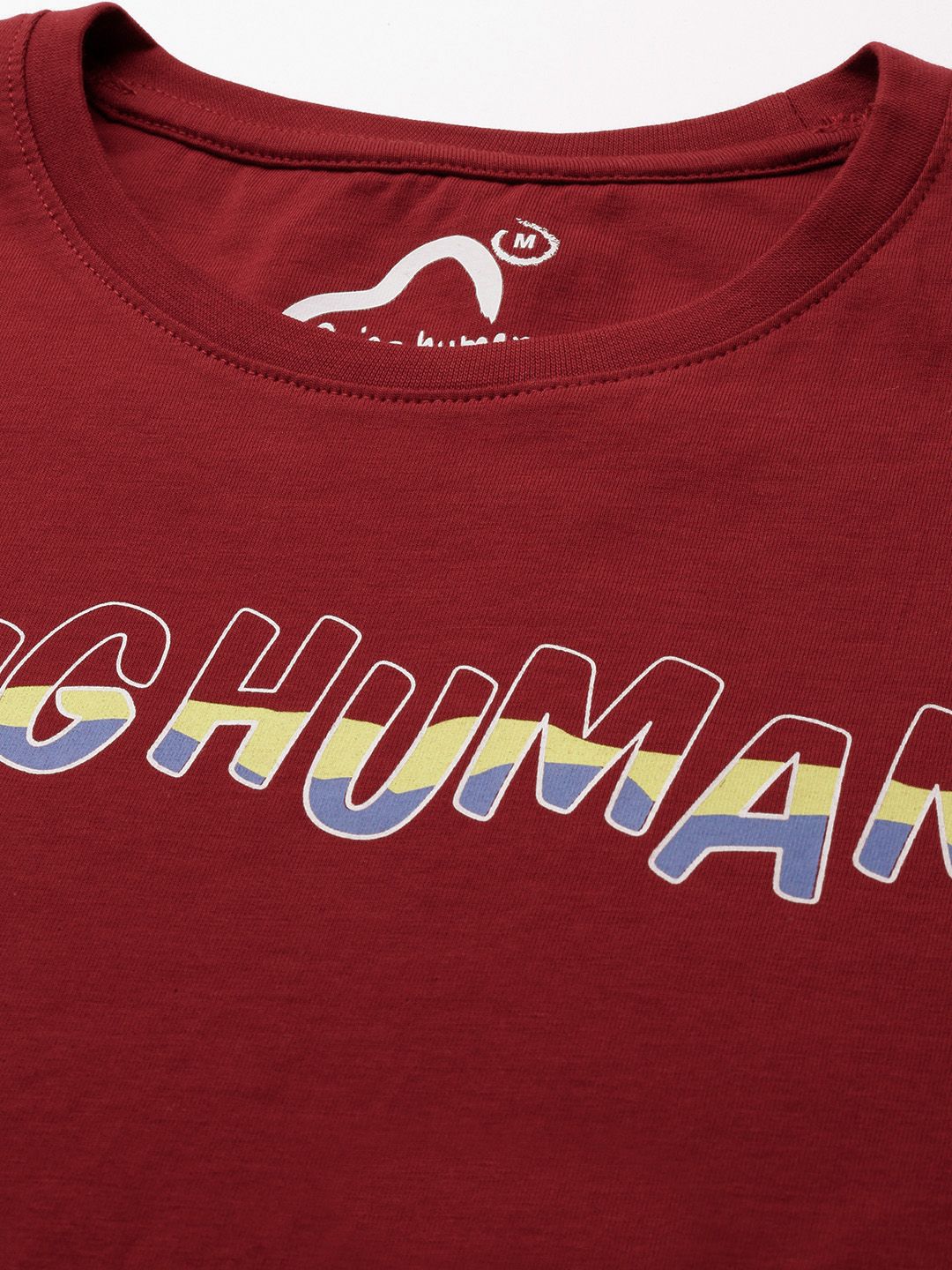 Being Human Typography Printed Pure Cotton T-shirt