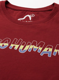 Being Human Typography Printed Pure Cotton T-shirt