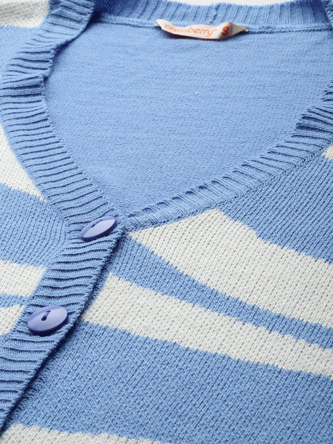 DressBerry V-Neck Acrylic Cardigan