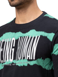 Being Human Men Black Printed Sweatshirt