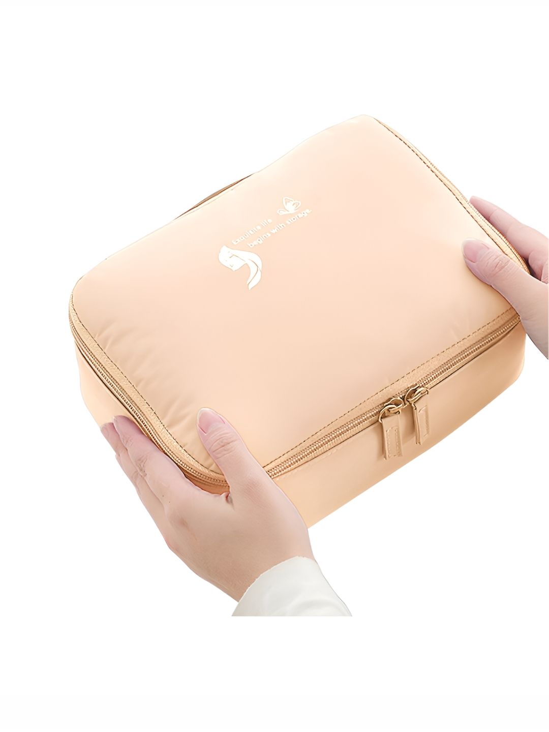 Cortina Pink Water Resistant Makeup Organiser