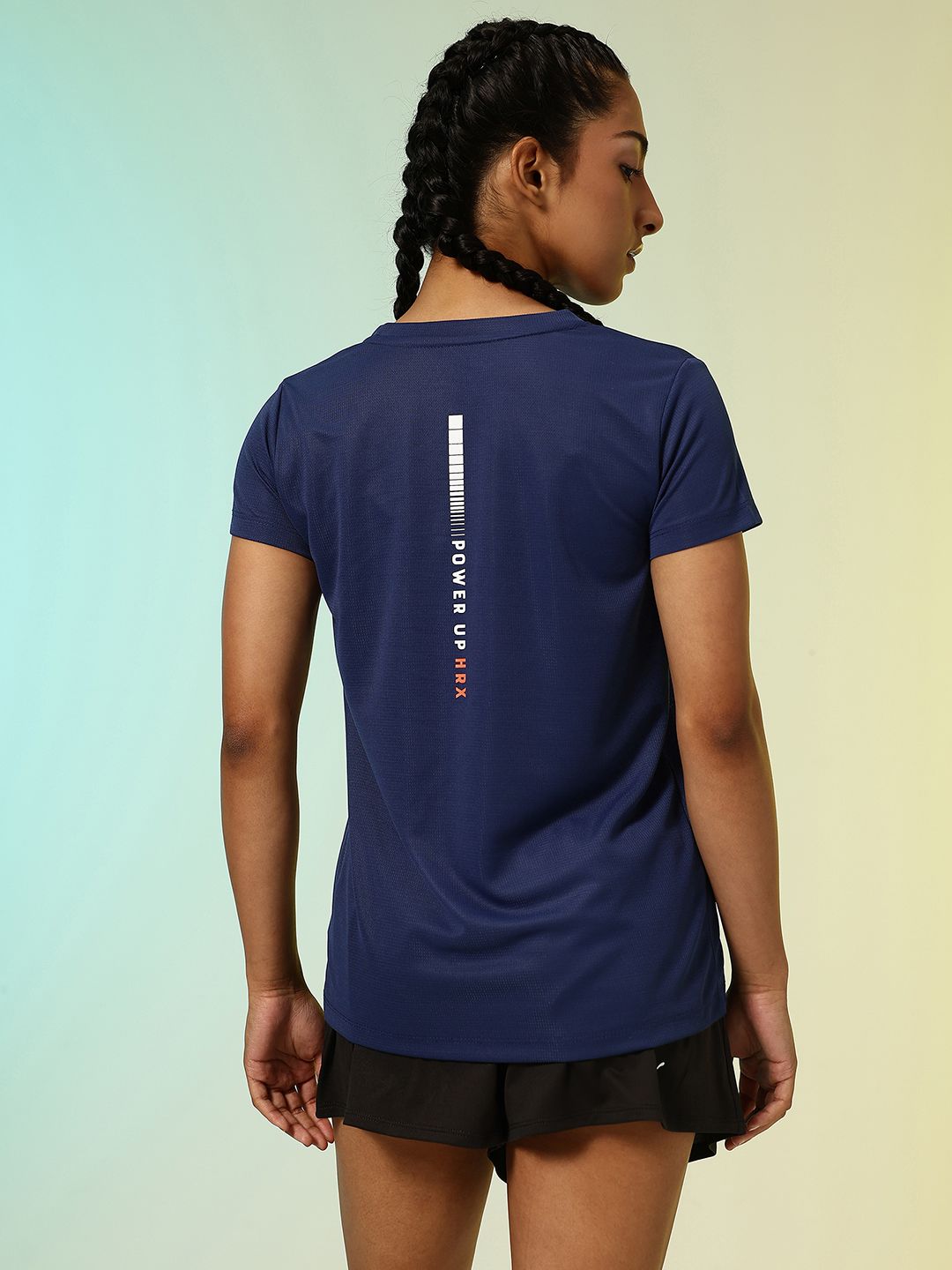 HRX by Hrithik Roshan Being Local Brand Logo Printed Training or Gym T-shirt