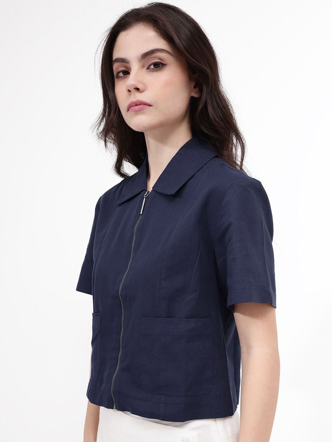 RAREISM Cotton Shirt Style Top