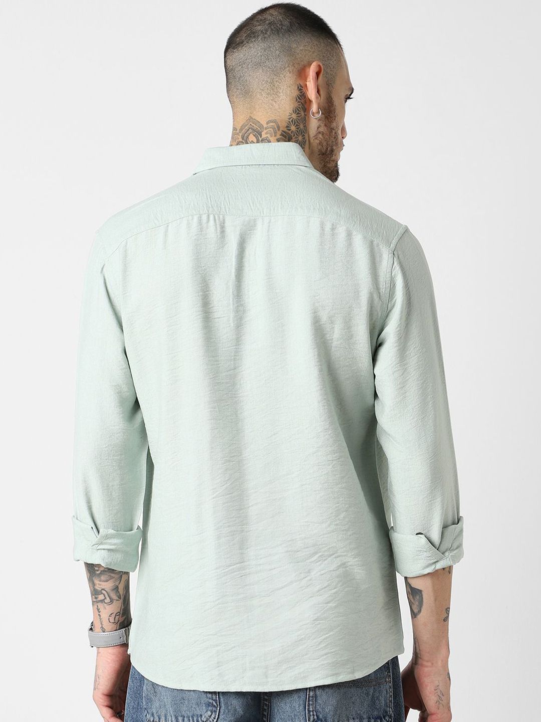 VASTRADO Men Classic Slim Fit Opaque Casual Shirt