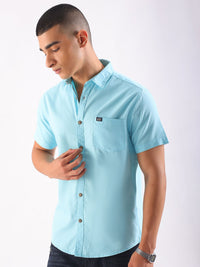 The Indian Garage Co Men Slim Fit Back Printed Casual Shirt