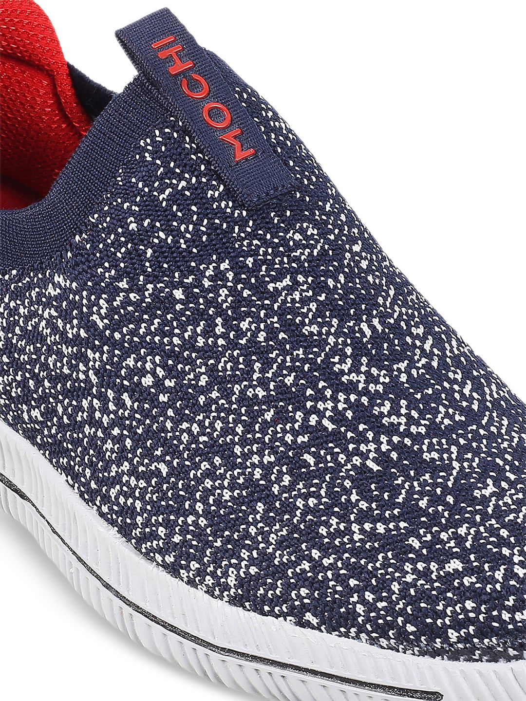 Mochi Men Printed Comfort Insole Contrast Sole Slip-On Sneakers