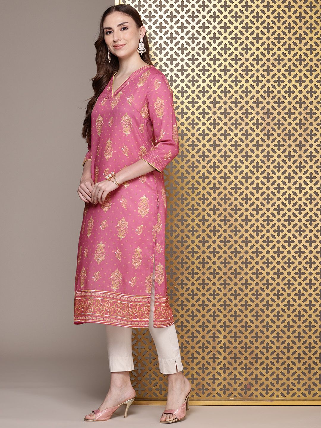 House of Pataudi Ethnic Motifs Printed Jashn Kurta