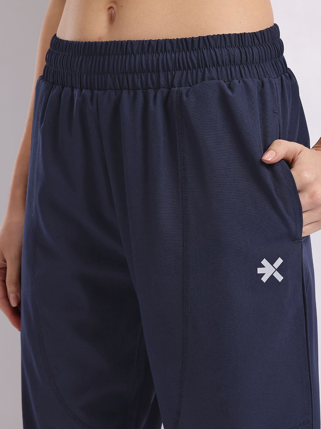 HRX by Hrithik Roshan Women Typography Print Mid-Rise Running Track Pants