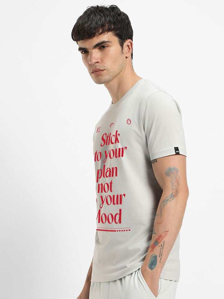 Bewakoof Men Typography Printed Round Neck Cotton T-shirt