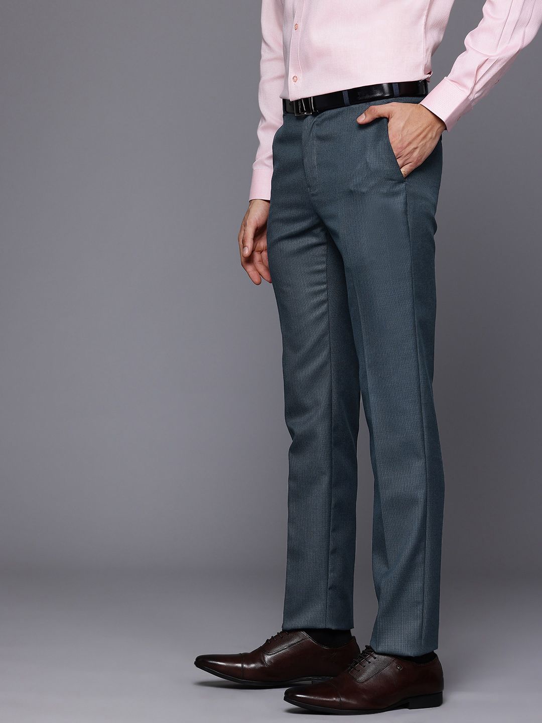 Raymond Men Slim Fit Formal Trousers