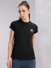 HRX by Hrithik Roshan Women Brand Logo Detail Rapid-Dry Running T-shirt