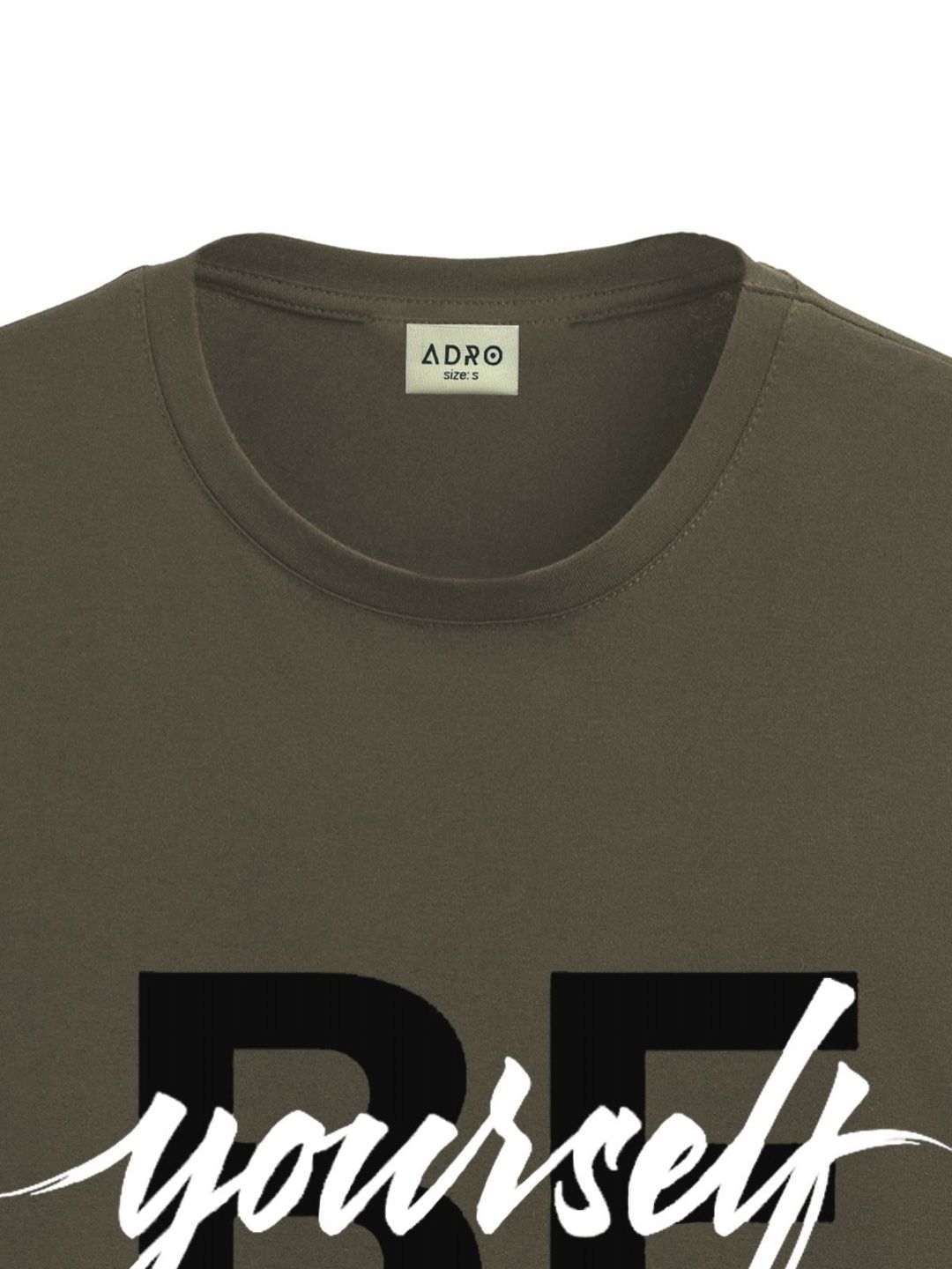 ADRO Men Typography Printed Applique T-shirt