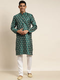 SOJANYA Kurta Tenun Motif Etnik Kolar Mandarin