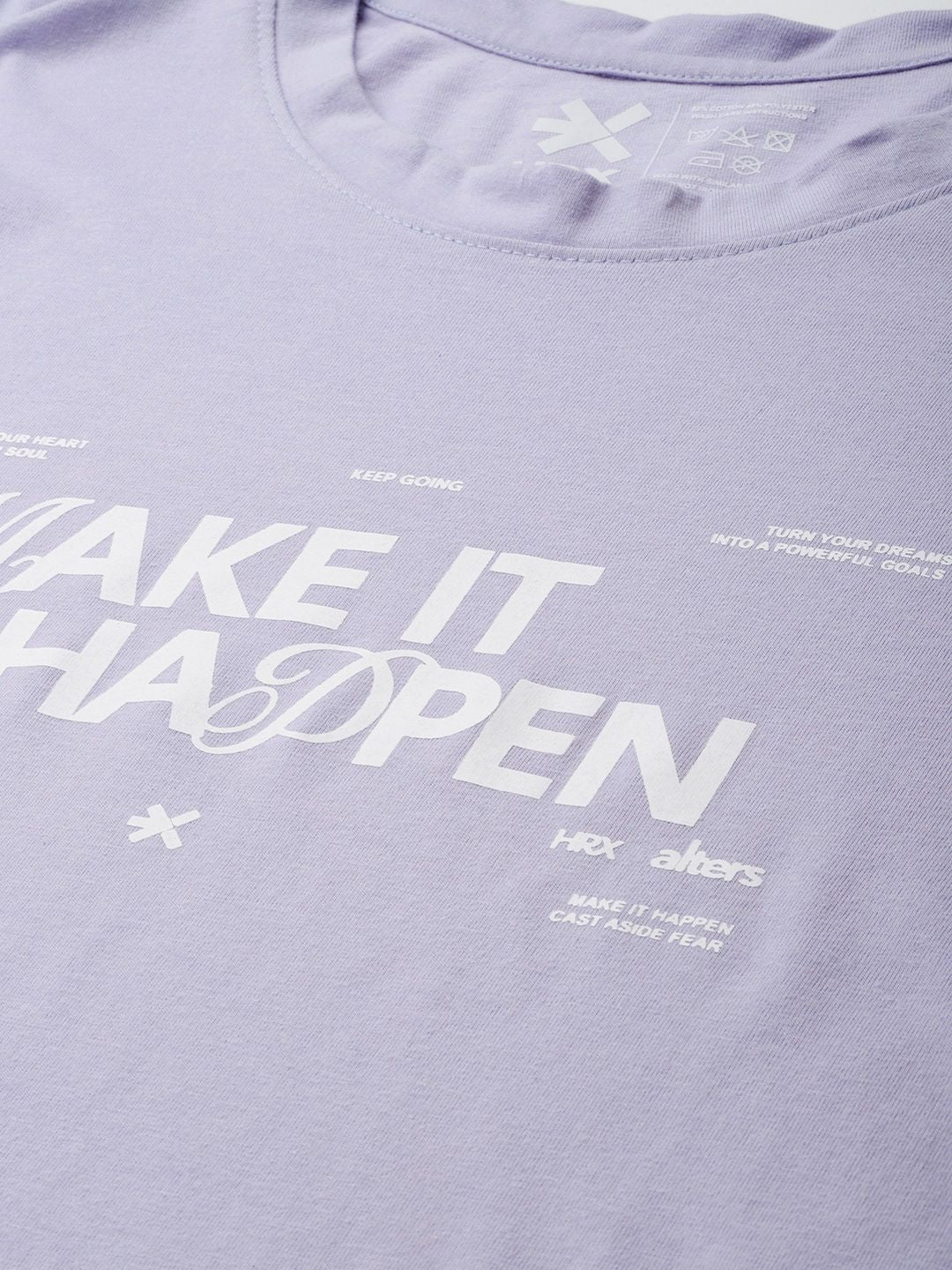 HRX by Hrithik Roshan Typography Printed Regular Fit Lifestyle T-shirt