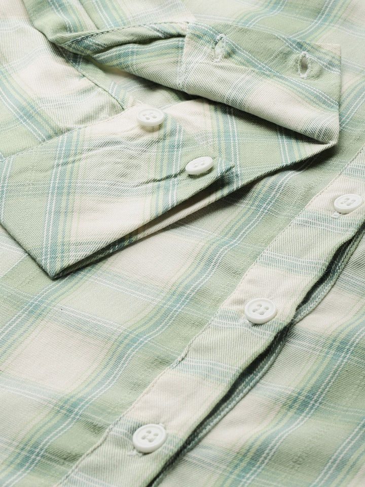DressBerry Checked Casual Shirt with Tie