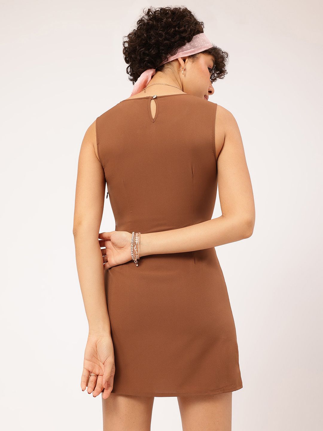 DressBerry Tie-Up Detail Mini Dress