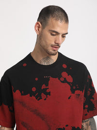 THE BEAR HOUSE Abstract Printed Regular Fit Cotton T-shirt