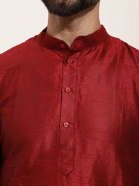 SOJANYA Men Woven Design Kurta with Churidar with Nehru Jacket