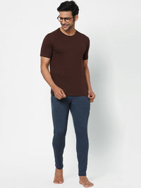 Sweet Dreams Men Navy Blue Mid Rise Cotton Lounge Joggers