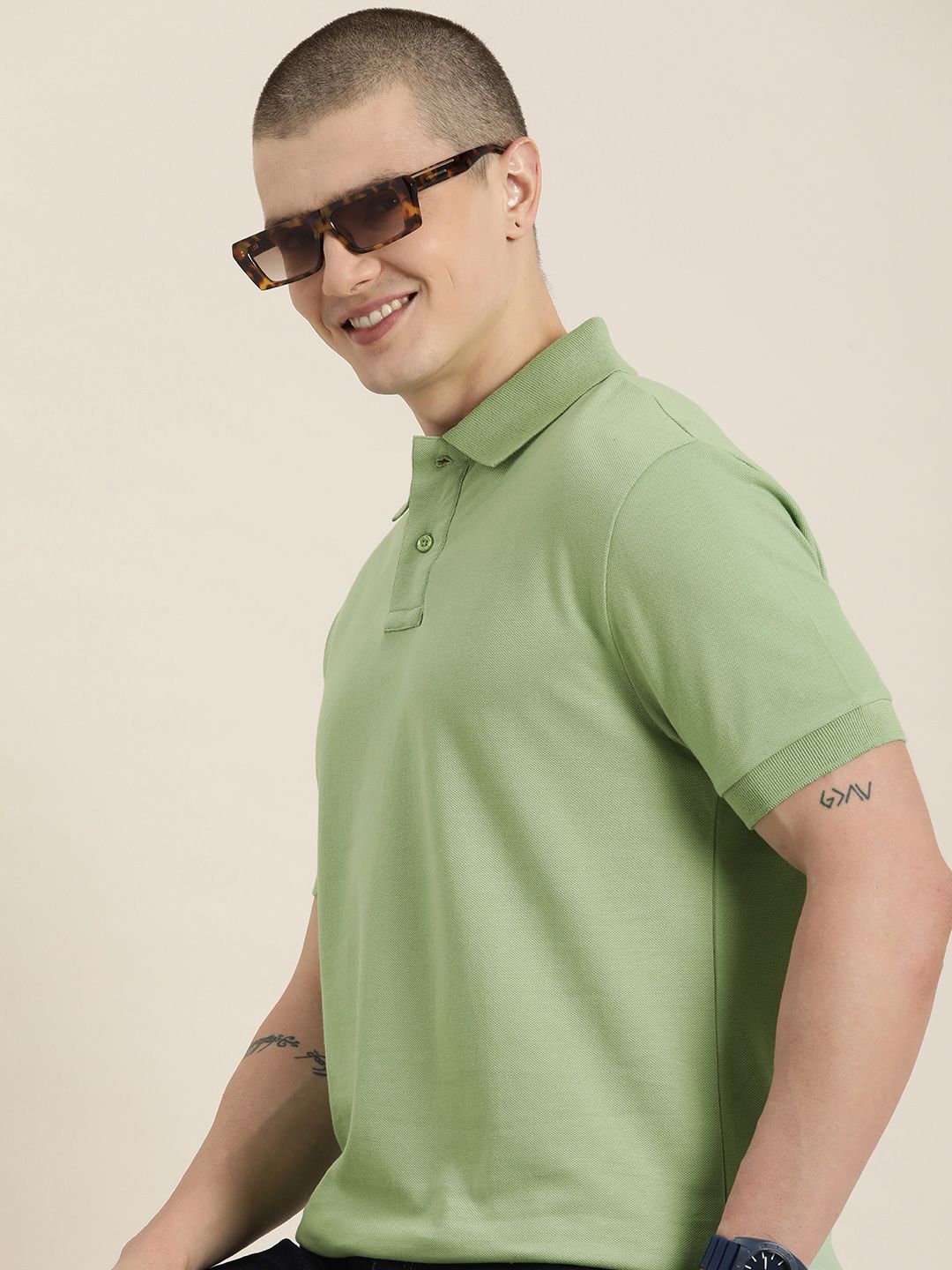 DILLINGER Men Polo Collar Pure Cotton T-shirt