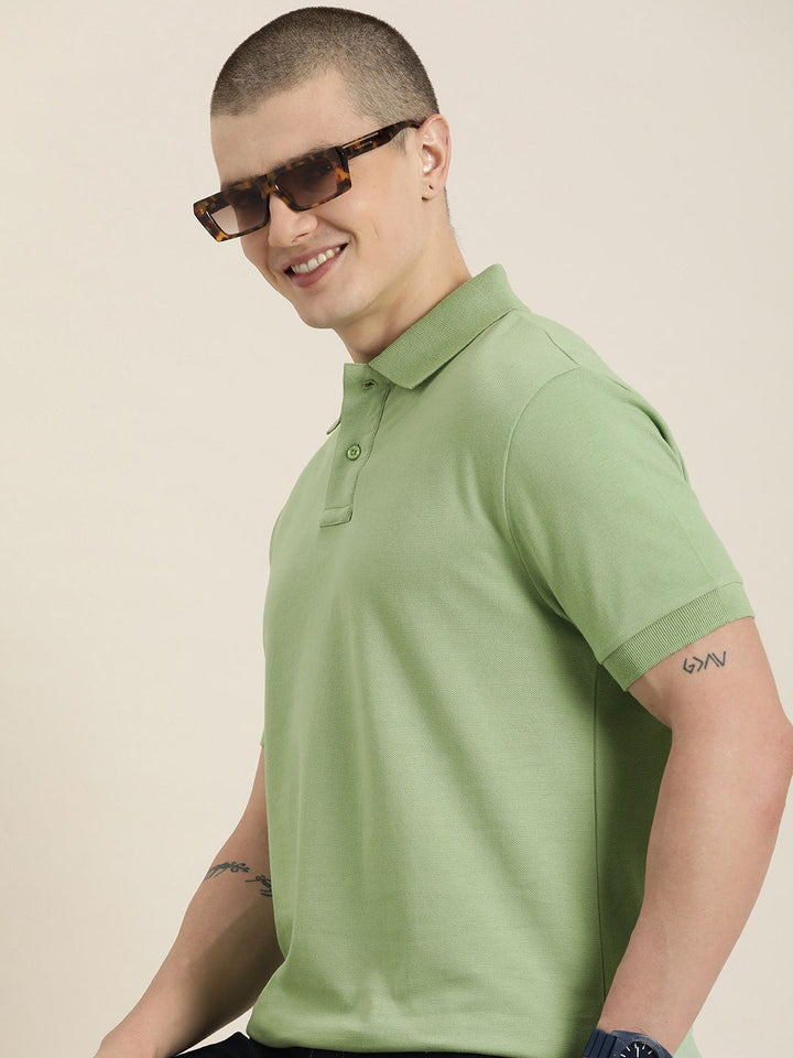 DILLINGER Men Polo Collar Pure Cotton T-shirt