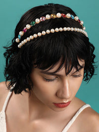 SOHI Beads & Stones Embellished Hairband