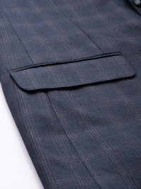Park Avenue Checked Single Breasted Formal Blazer and Trouser