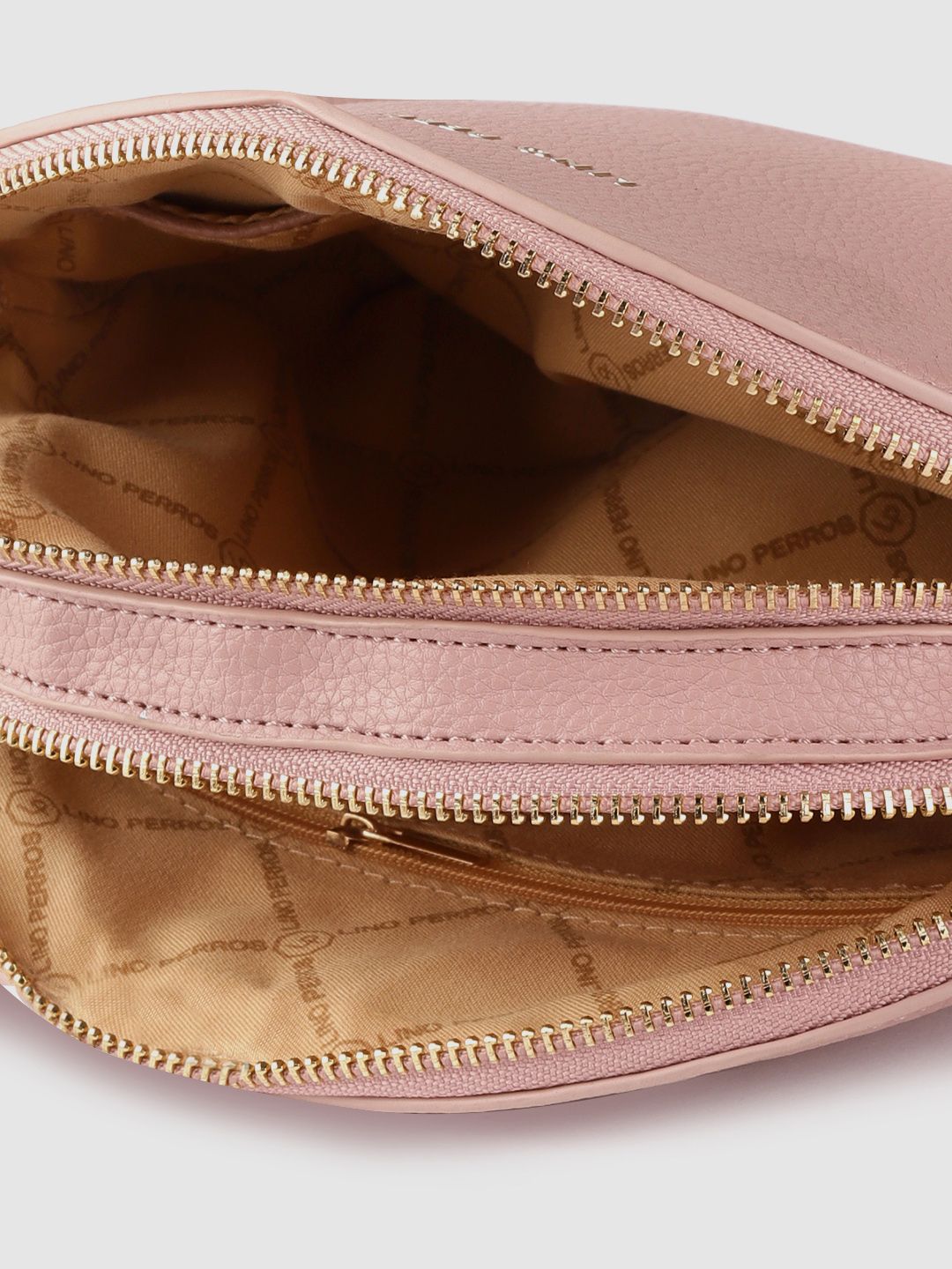 Lino Perros Pink Solid Sling Bag