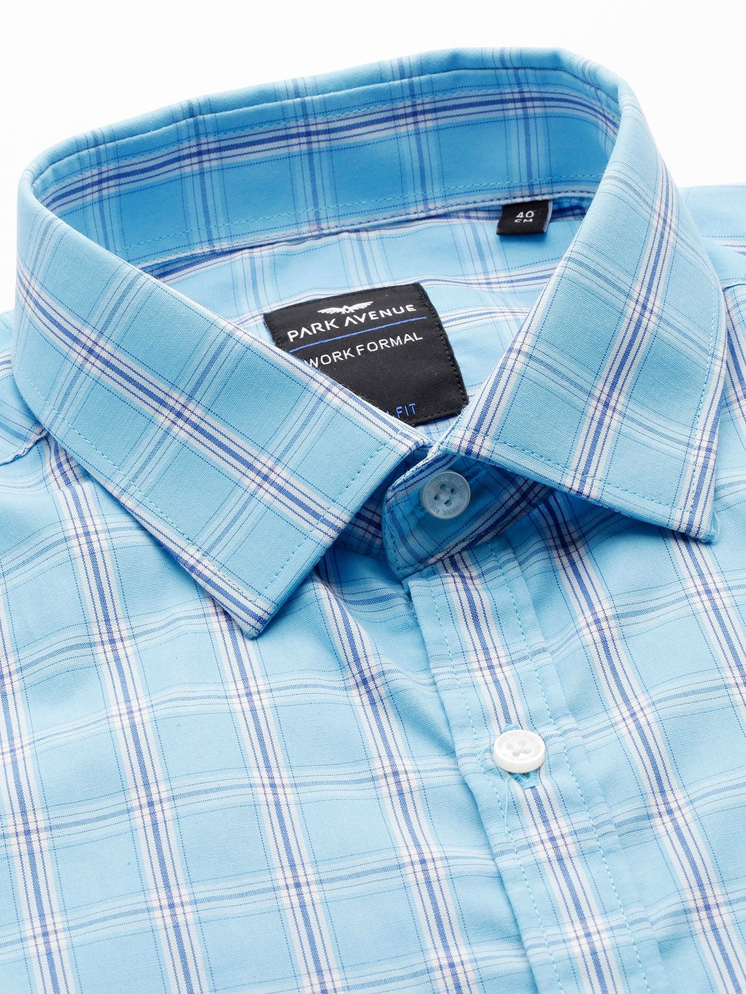 Park Avenue Slim Fit Checked Formal Shirt