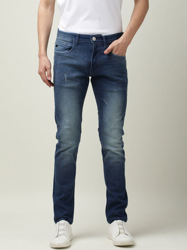 Lelaki Arnab Langka Calca Slim Fit Regangan Seluar Jeans
