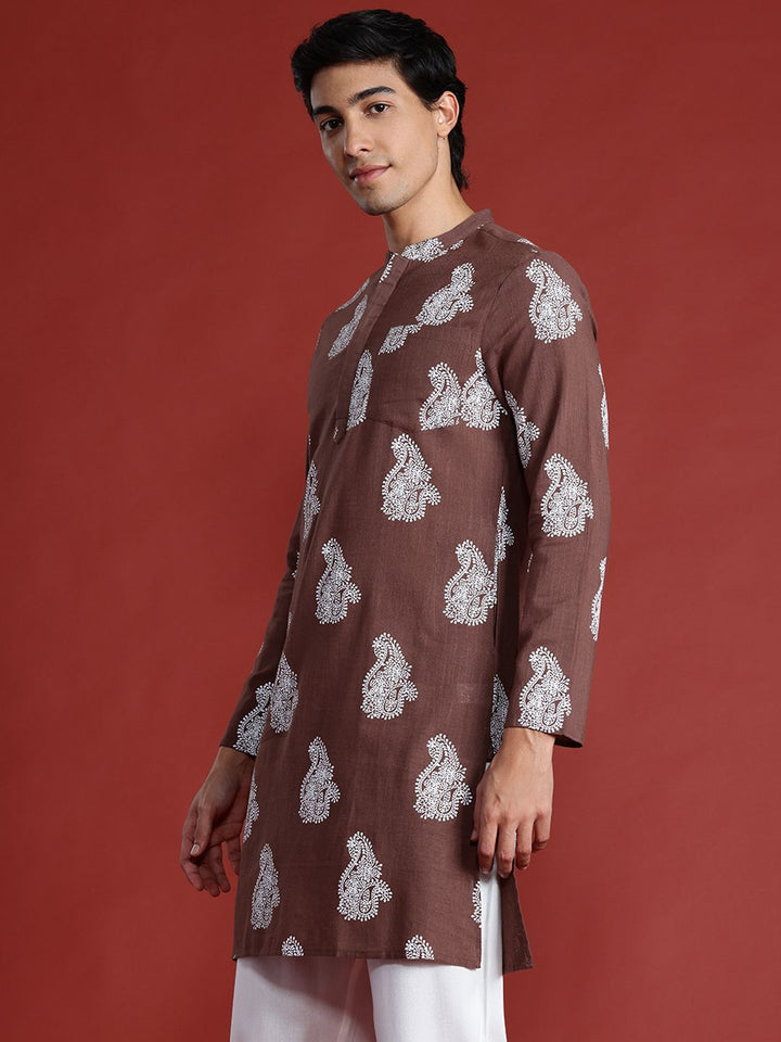 Anouk Paisley Print Pure Cotton Kurta