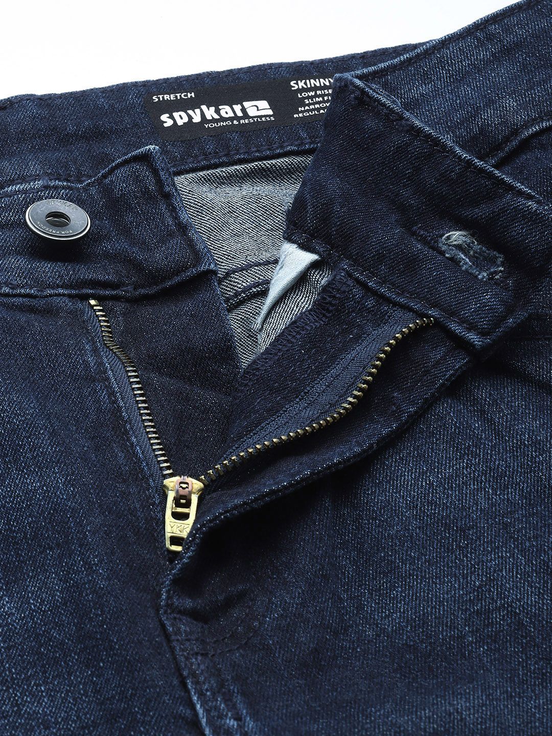 SPYKAR Men Skinny Slim Fit Low-Rise Light Fade Stretchable Jeans