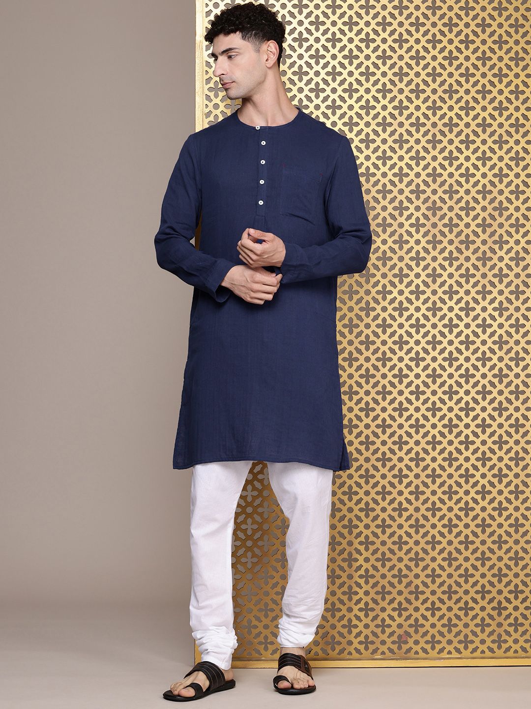 House of Pataudi Pure Cotton Jashn Kurta