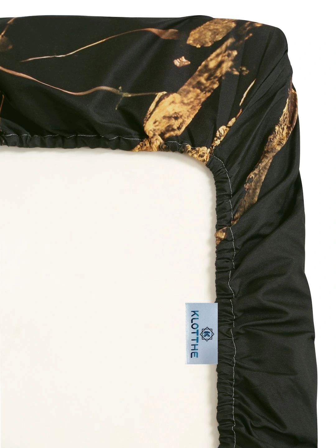Moda Rapido X KLOTTHE Black & Gold-Toned 400 TC King Bedsheet with 2 Pillow Covers
