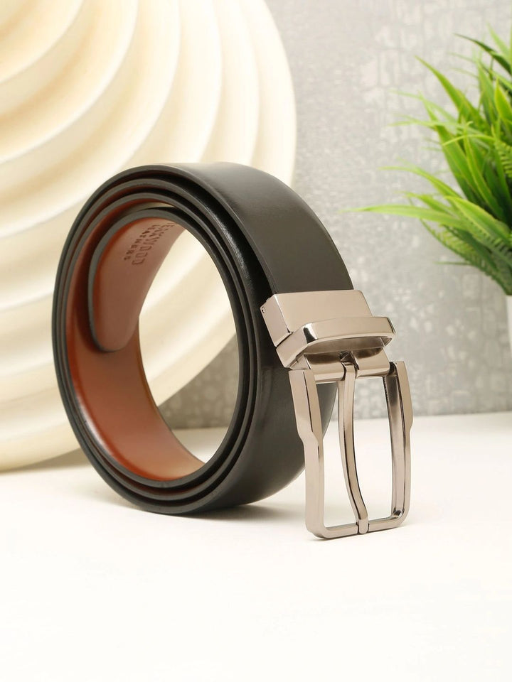 Teakwood Leathers Men Leather Reversible Formal Belt