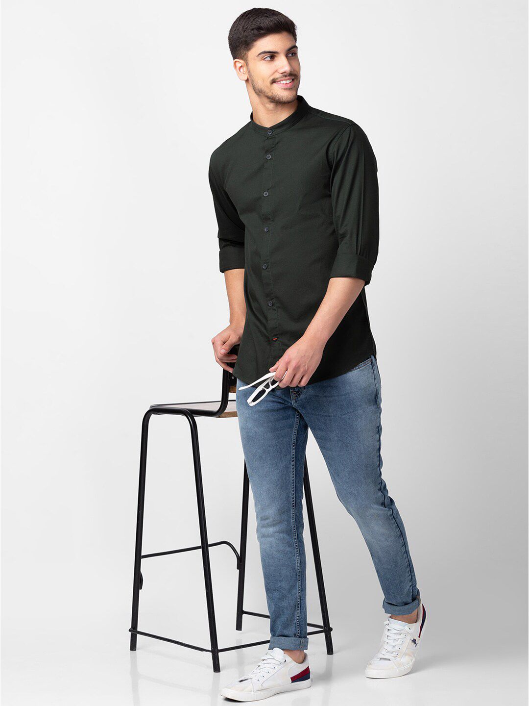 SPYKAR Men Dobby Casual Shirt