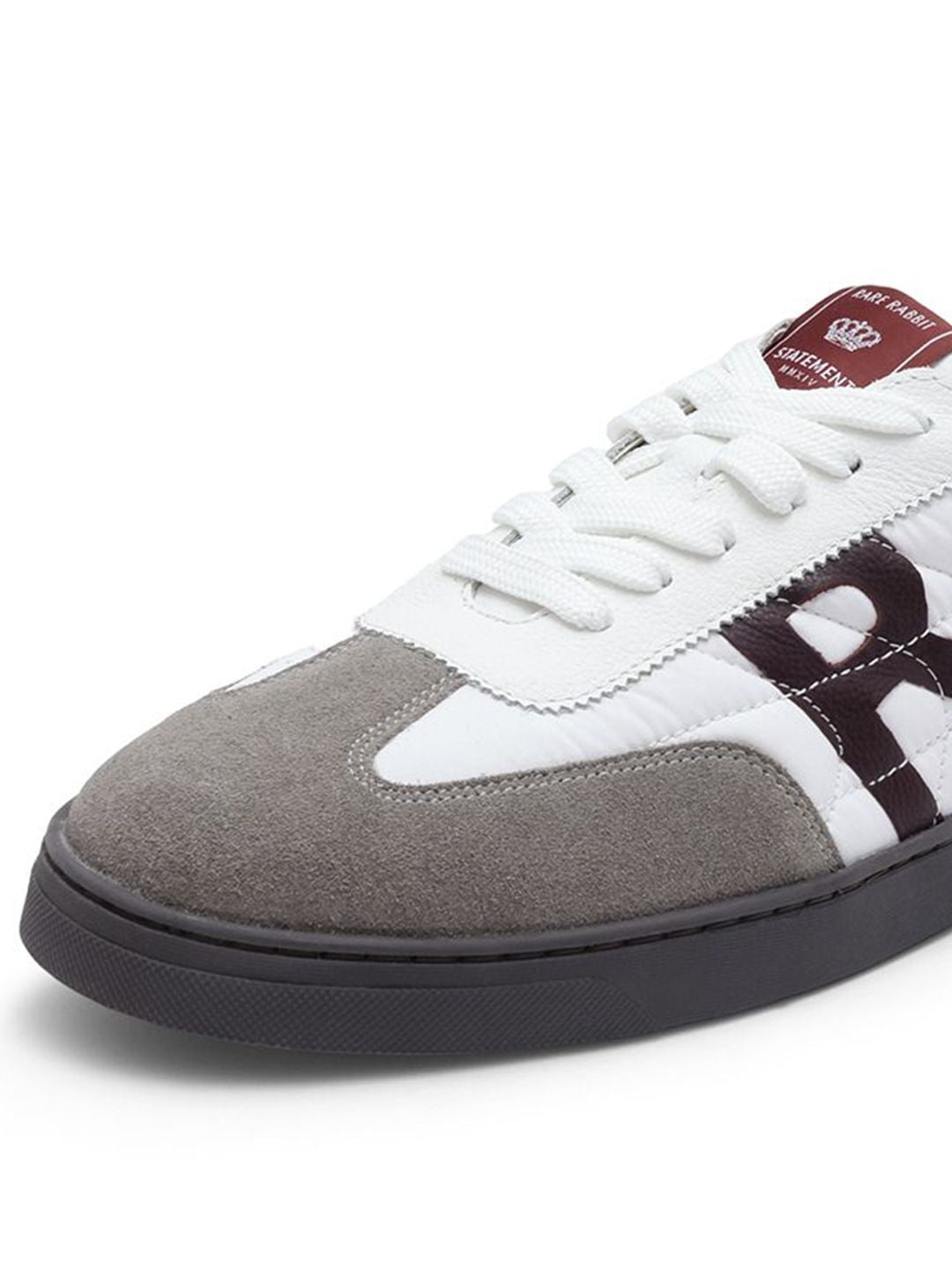 RARE RABBIT Men ATLAS White Leather Sneakers